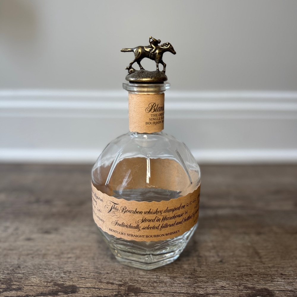 BLANTON’S Single Barrel Empty Bottle Jockey Cork O